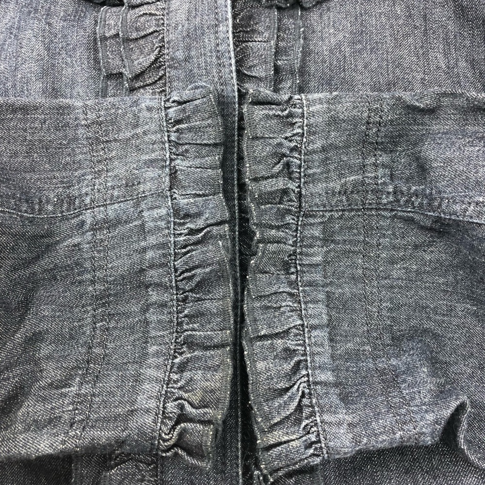 Loft Blue Jean Button Down Jacket - image 7